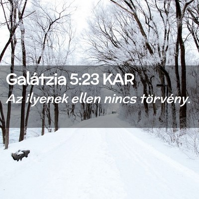 Picture 02 - Galátzia 5:23 KAR - Az ilyenek ellen nincs - Bible Verse Picture