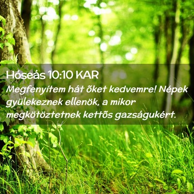 Picture 02 - Hóseás 10:10 KAR - Megfenyítem hát õket kedvemre! Népek - Bible Verse Picture