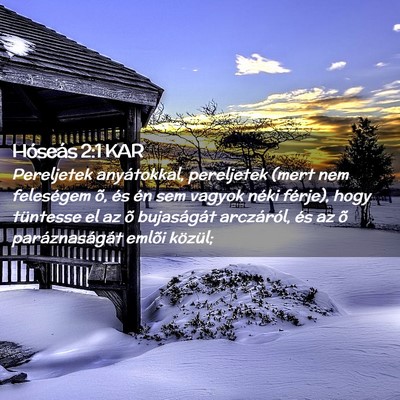 Picture 02 - Hóseás 2:1 KAR - Pereljetek anyátokkal, pereljetek (mert nem - Bible Verse Picture