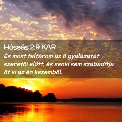 Picture 02 - Hóseás 2:9 KAR - És most feltárom az õ gyalázatát szeretõi - Bible Verse Picture