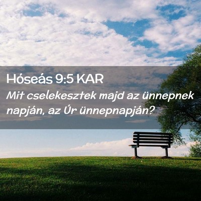 Picture 02 - Hóseás 9:5 KAR - Mit cselekesztek majd az ünnepnek napján, az - Bible Verse Picture