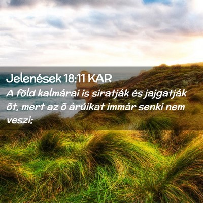 Picture 02 - Jelenések 18:11 KAR - A föld kalmárai is siratják és jajgatják - Bible Verse Picture
