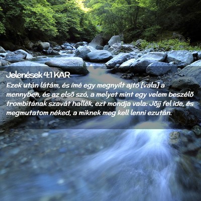 Picture 02 - Jelenések 4:1 KAR - Ezek után látám, és ímé egy megnyílt ajtó - Bible Verse Picture