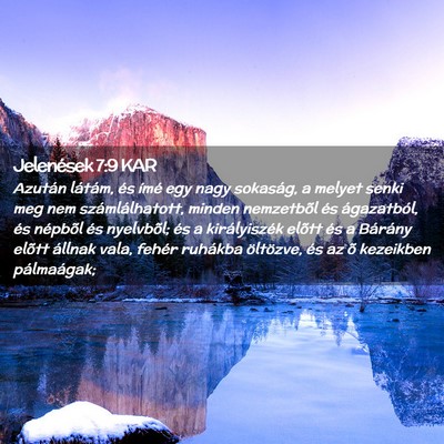 Picture 02 - Jelenések 7:9 KAR - Azután látám, és ímé egy nagy sokaság, a - Bible Verse Picture