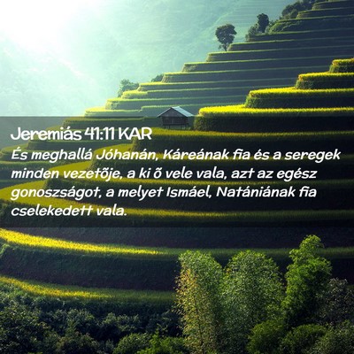 Picture 02 - Jeremiás 41:11 KAR - És meghallá Jóhanán, Káreának fia és a - Bible Verse Picture