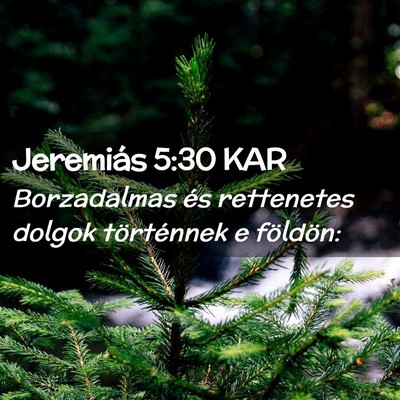 Picture 02 - Jeremiás 5:30 KAR - Borzadalmas és rettenetes dolgok történnek e - Bible Verse Picture