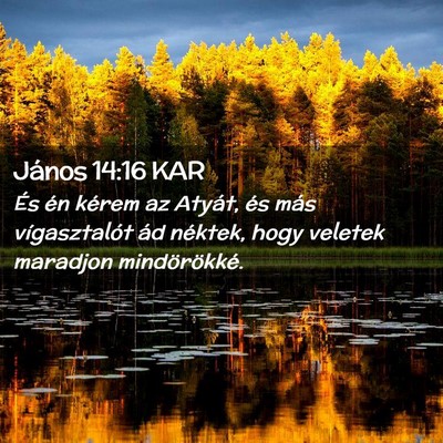Picture 02 - János 14:16 KAR - És én kérem az Atyát, és más vígasztalót - Bible Verse Picture
