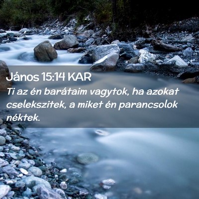 Picture 02 - János 15:14 KAR - Ti az én barátaim vagytok, ha azokat - Bible Verse Picture