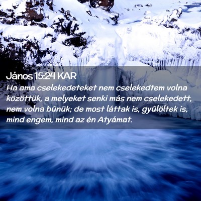 Picture 02 - János 15:24 KAR - Ha ama cselekedeteket nem cselekedtem volna - Bible Verse Picture