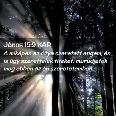 Picture 02 - János 15:9 KAR - A miképen az Atya szeretett engem, én is úgy - Bible Verse Picture