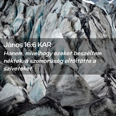 Picture 02 - János 16:6 KAR - Hanem, mivelhogy ezeket beszéltem néktek, a - Bible Verse Picture