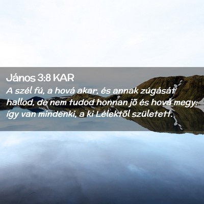 Picture 02 - János 3:8 KAR - A szél fú, a hová akar, és annak zúgását - Bible Verse Picture