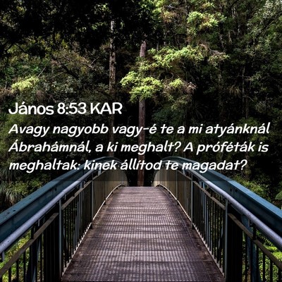 Picture 02 - János 8:53 KAR - Avagy nagyobb vagy-é te a mi atyánknál - Bible Verse Picture