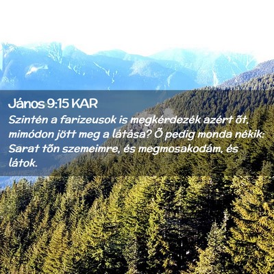 Picture 02 - János 9:15 KAR - Szintén a farizeusok is megkérdezék azért - Bible Verse Picture