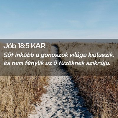 Picture 02 - Jób 18:5 KAR - Sõt inkább a gonoszok világa kialuszik, és - Bible Verse Picture