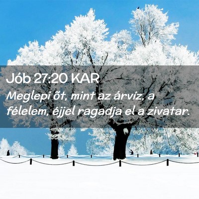 Picture 02 - Jób 27:20 KAR - Meglepi õt, mint az árvíz, a félelem, éjjel - Bible Verse Picture