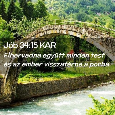 Picture 02 - Jób 34:15 KAR - Elhervadna együtt minden test és az ember - Bible Verse Picture