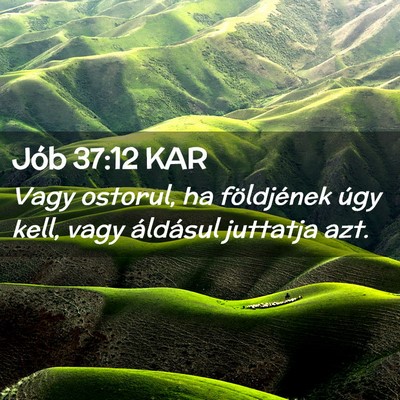 Picture 02 - Jób 37:12 KAR - Vagy ostorul, ha földjének úgy kell, vagy - Bible Verse Picture