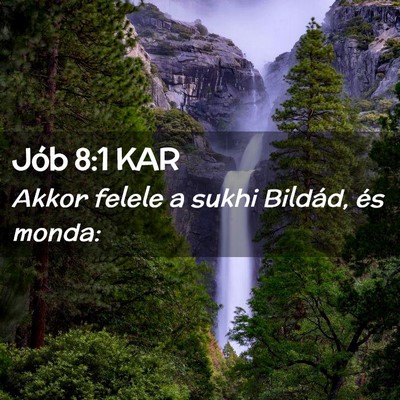 Picture 02 - Jób 8:1 KAR - Akkor felele a sukhi Bildád, és - Bible Verse Picture