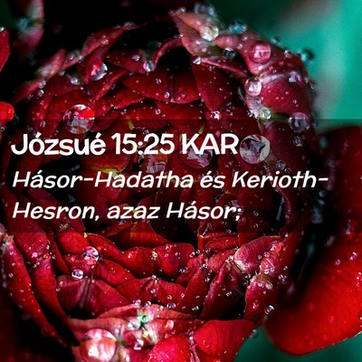 Picture 02 - Józsué 15:25 KAR - Hásor-Hadatha és Kerioth-Hesron, azaz - Bible Verse Picture