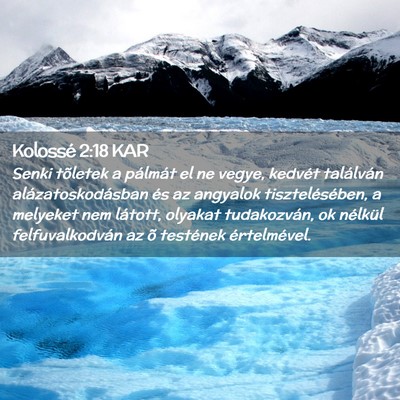 Picture 02 - Kolossé 2:18 KAR - Senki tõletek a pálmát el ne vegye, kedvét - Bible Verse Picture