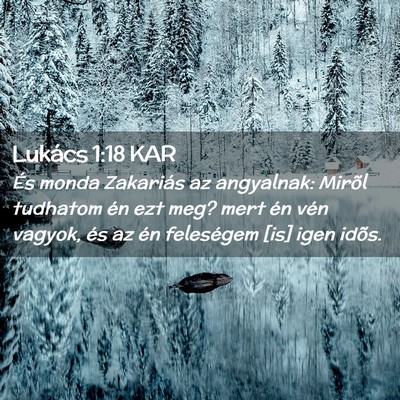 Picture 02 - Lukács 1:18 KAR - És monda Zakariás az angyalnak: Mirõl tudhatom - Bible Verse Picture