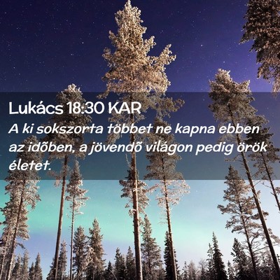 Picture 02 - Lukács 18:30 KAR - A ki sokszorta többet ne kapna ebben az idõben, - Bible Verse Picture