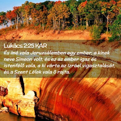 Picture 02 - Lukács 2:25 KAR - És ímé vala Jeruzsálemben egy ember, a kinek - Bible Verse Picture