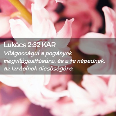Picture 02 - Lukács 2:32 KAR - Világosságul a pogányok megvilágosítására, - Bible Verse Picture