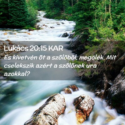 Picture 02 - Lukács 20:15 KAR - És kivetvén õt a szõlõbõl, megölék. Mit - Bible Verse Picture