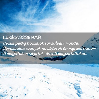 Picture 02 - Lukács 23:28 KAR - Jézus pedig hozzájok fordulván, monda: - Bible Verse Picture