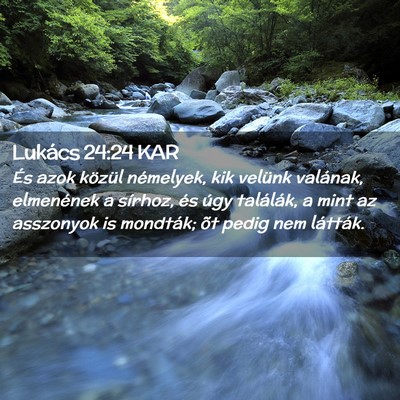 Picture 02 - Lukács 24:24 KAR - És azok közül némelyek, kik velünk valának, - Bible Verse Picture