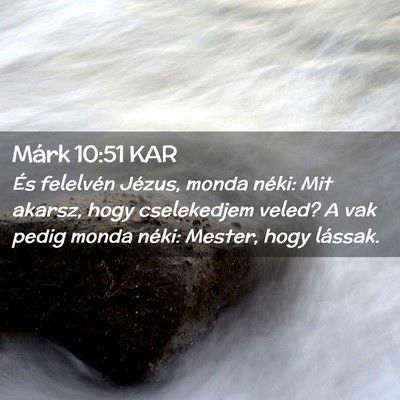 Picture 02 - Márk 10:51 KAR - És felelvén Jézus, monda néki: Mit akarsz, - Bible Verse Picture