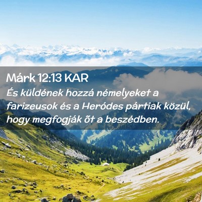 Picture 02 - Márk 12:13 KAR - És küldének hozzá némelyeket a farizeusok - Bible Verse Picture