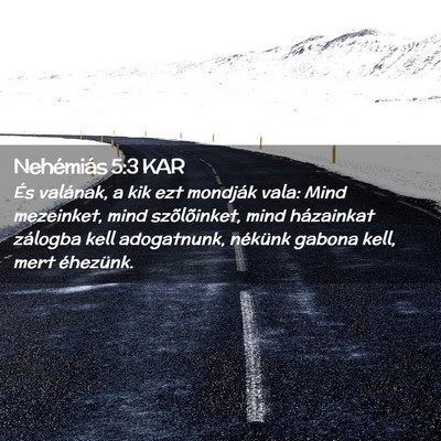 Picture 02 - Nehémiás 5:3 KAR - És valának, a kik ezt mondják vala: Mind - Bible Verse Picture