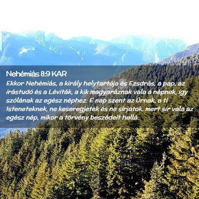 Picture 02 - Nehémiás 8:9 KAR - Ekkor Nehémiás, a király helytartója és - Bible Verse Picture