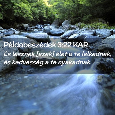 Picture 02 - Példabeszédek 3:22 KAR - És lesznek [ezek] élet a te lelkednek, és - Bible Verse Picture