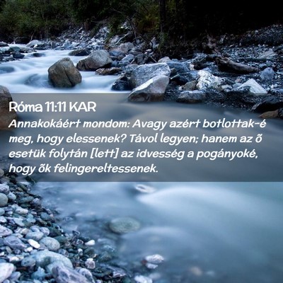 Picture 02 - Róma 11:11 KAR - Annakokáért mondom: Avagy azért botlottak-é - Bible Verse Picture