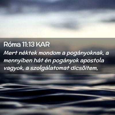Picture 02 - Róma 11:13 KAR - Mert néktek mondom a pogányoknak, a mennyiben - Bible Verse Picture