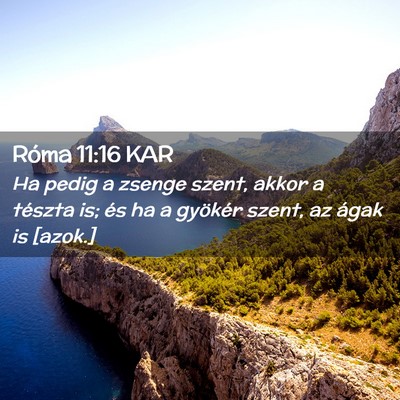 Picture 02 - Róma 11:16 KAR - Ha pedig a zsenge szent, akkor a tészta is; és - Bible Verse Picture