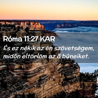 Picture 02 - Róma 11:27 KAR - És ez nékik az én szövetségem, midõn - Bible Verse Picture
