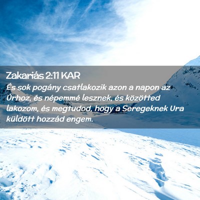 Picture 02 - Zakariás 2:11 KAR - És sok pogány csatlakozik azon a napon az - Bible Verse Picture
