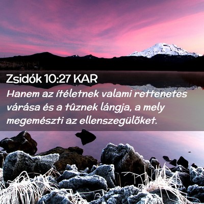 Picture 02 - Zsidók 10:27 KAR - Hanem az ítéletnek valami rettenetes várása - Bible Verse Picture