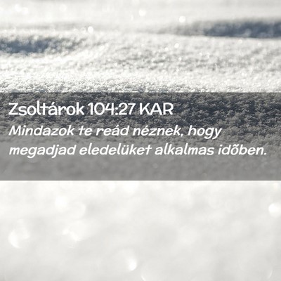 Picture 02 - Zsoltárok 104:27 KAR - Mindazok te reád néznek, hogy megadjad - Bible Verse Picture