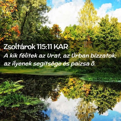 Picture 02 - Zsoltárok 115:11 KAR - A kik félitek az Urat, az Úrban bízzatok; az - Bible Verse Picture