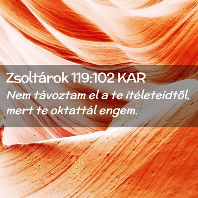 Picture 02 - Zsoltárok 119:102 KAR - Nem távoztam el a te ítéleteidtõl, mert te - Bible Verse Picture