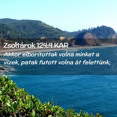 Picture 02 - Zsoltárok 124:4 KAR - Akkor elborítottak volna minket a vizek, patak - Bible Verse Picture