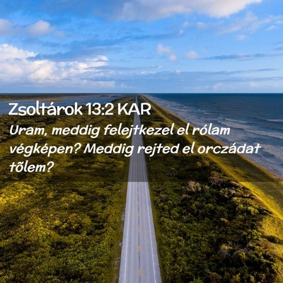 Picture 02 - Zsoltárok 13:2 KAR - Uram, meddig felejtkezel el rólam végképen? - Bible Verse Picture