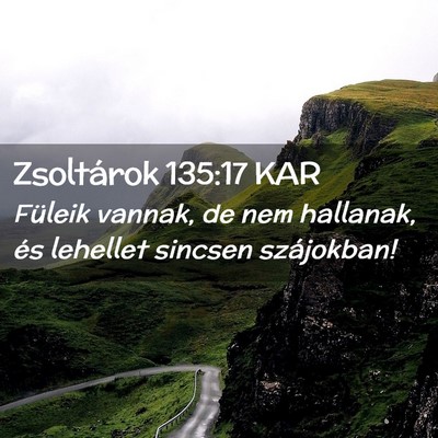 Picture 02 - Zsoltárok 135:17 KAR - Füleik vannak, de nem hallanak, és lehellet - Bible Verse Picture
