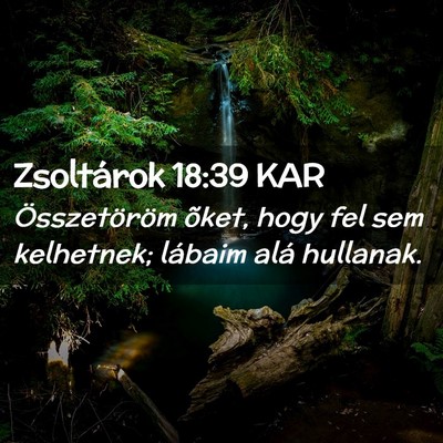 Picture 02 - Zsoltárok 18:39 KAR - Összetöröm õket, hogy fel sem kelhetnek; - Bible Verse Picture